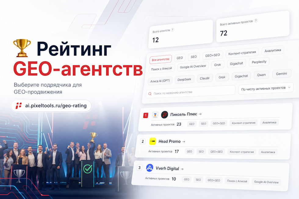 Рейтинг GEO-агентств