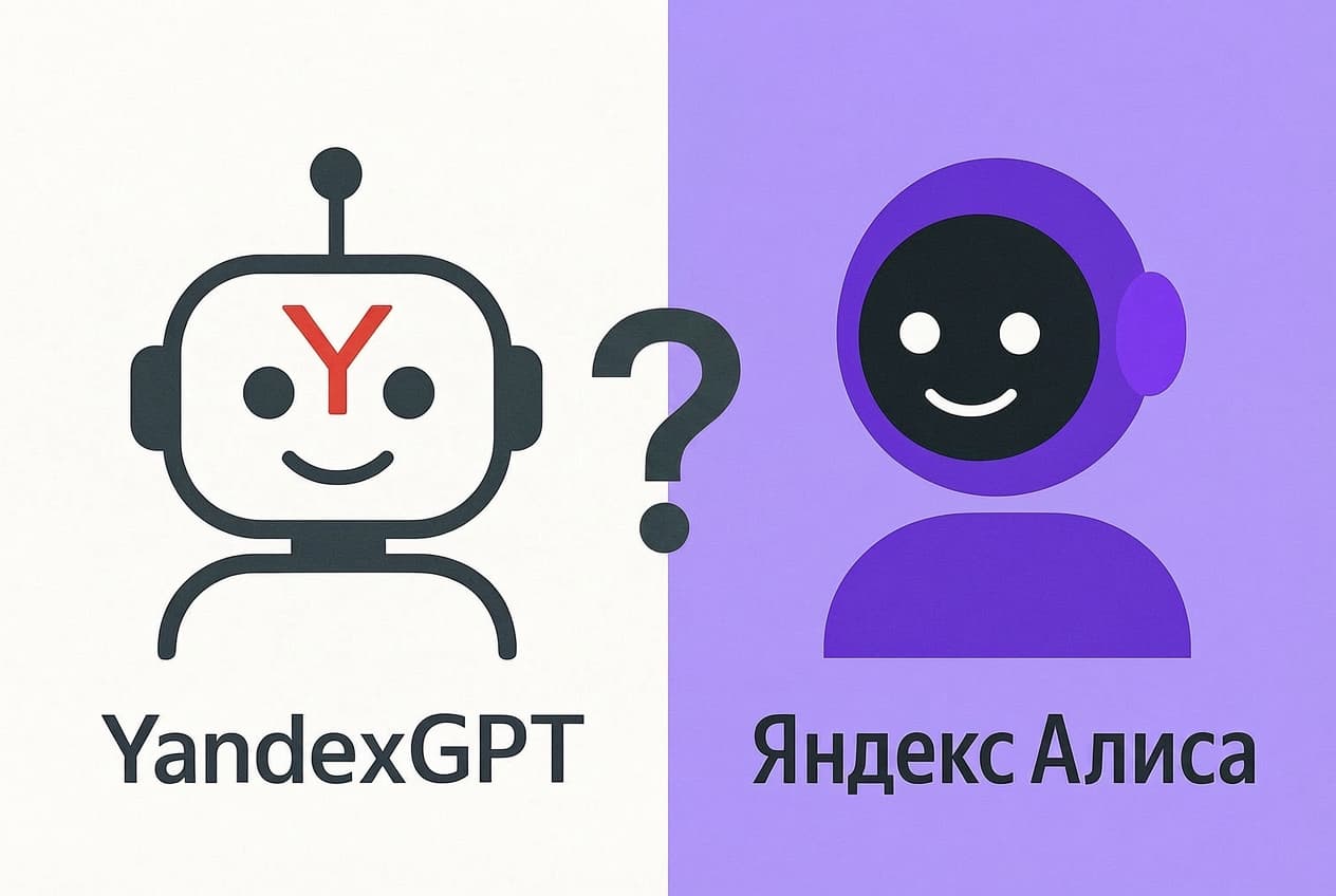 В чём разница между YandexGPT и Яндекс.Алисой?